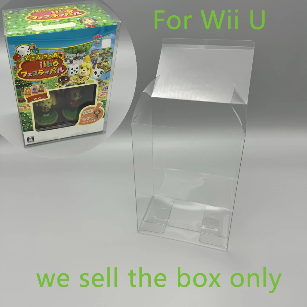 TEP Storage Game Shell Transparent Box Protector For WiiU am ii bo bundled edition Collect Clear Display Case box