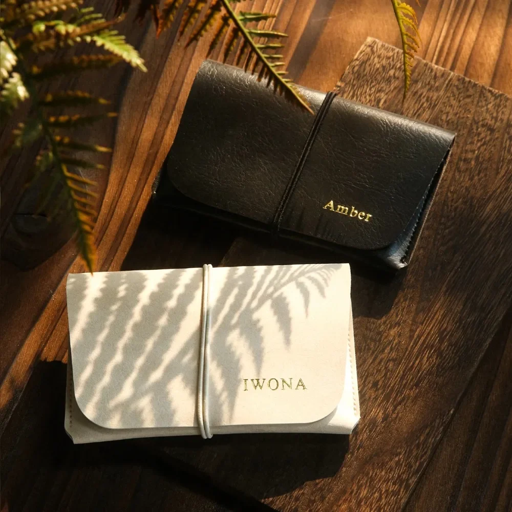 Women Wallets Purses PU Leather Money Bag Custom Name Vintage Passport Holder Gold Name Leather Passport Cover Engraving Wallets