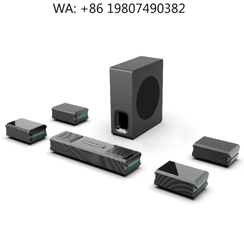 

5.1.2 Channel Wireless Surround Sound Bar Home Theater Audio System With Subwoofer USB Playback Speaker Device
