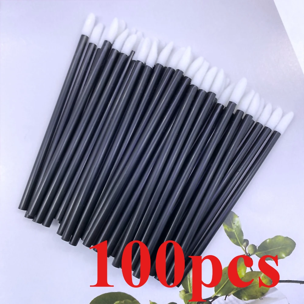 100Pcs Einweg Lippen Pinsel Wimpern Verlängerung Make-Up Pinsel Lash Verlängerung Mascara Applikator Lippenstift Zauberstäbe Kosmetische Werkzeuge
