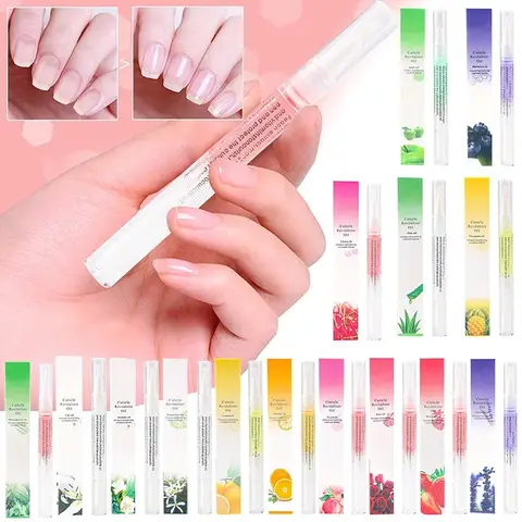 Bilashmart Nail Nutrition Oil Pen Nail Treatment Cuticle Revitalizer Oil Prevent Nail Polish Agnail Nourish Skin Nail Care Oil
