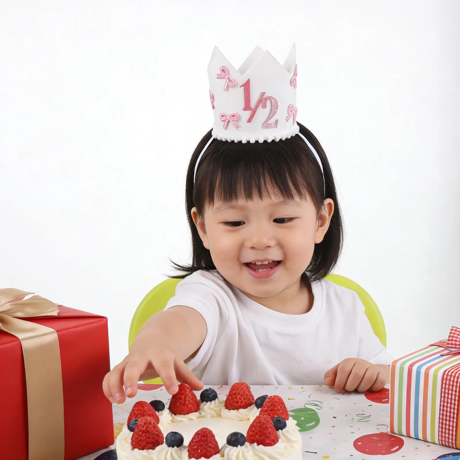 coroa-de-aniversario-para-bebe-com-laco-rosa-e-glitter-acessorios-para-fotos-de-festa-infantil