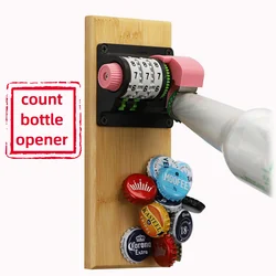 1Pcs Creativity Count Bottle Opener Wall Mounted Bar Beer Wine Can Glass Bottle Cap Opener Refrigerator Home Decoration