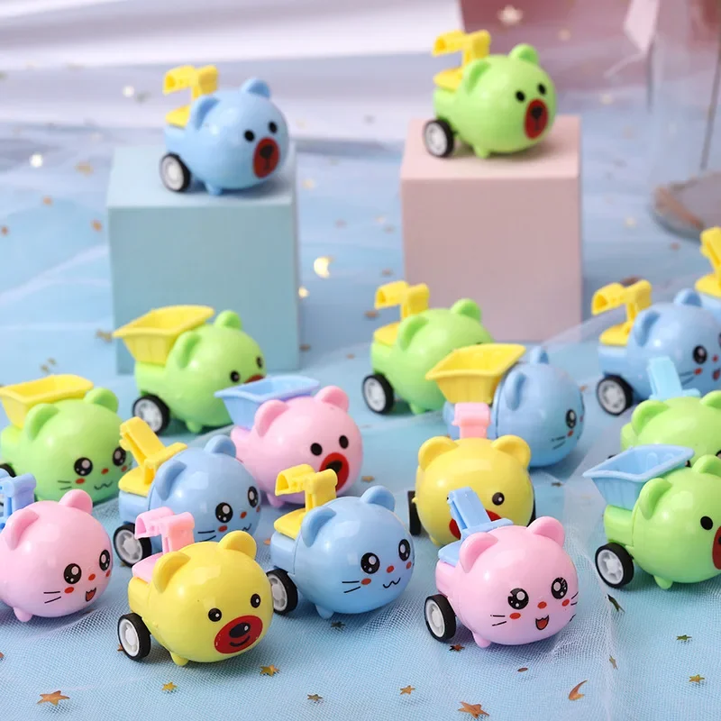 20Pcs Mini Cartoon Animal Pull Back Cars Toy for Kids Birthday Party Favors Baby Shower Guest Gift Pinata Fillers School Reward