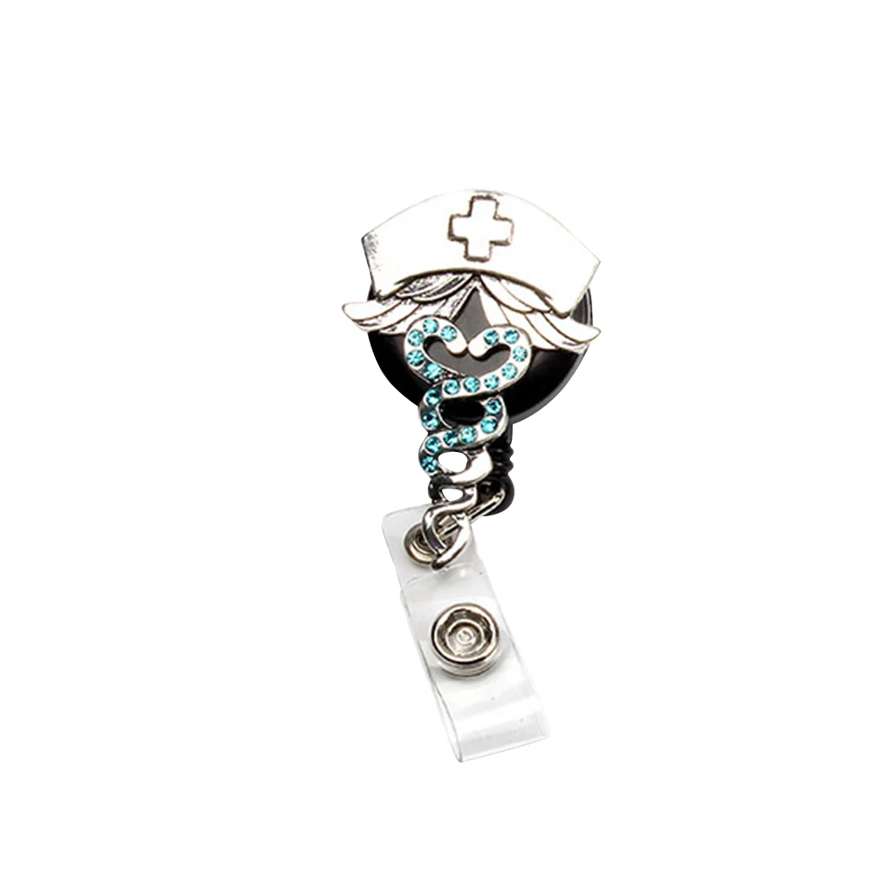 

Retractable Badge Reel Clips ID Sleeve Buckle Telescopic Chest Card Office Accessories Material