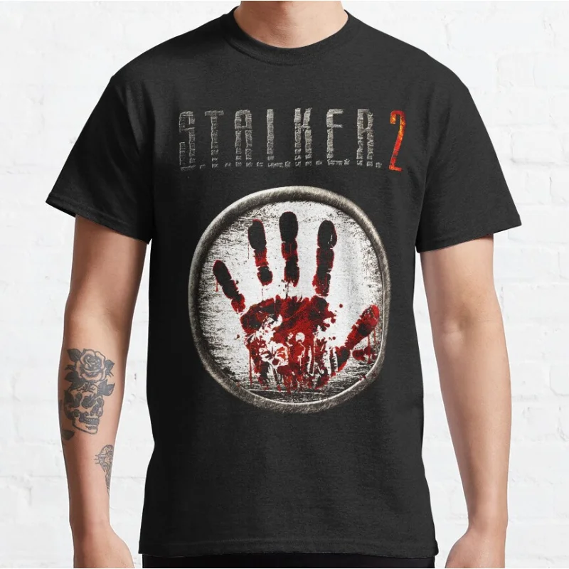 

A Cold Fish Stalker 2 gsc game world Chernobyl Danger exclusion zone gift t shirt Ghost City Pripyat Graphic Clothes