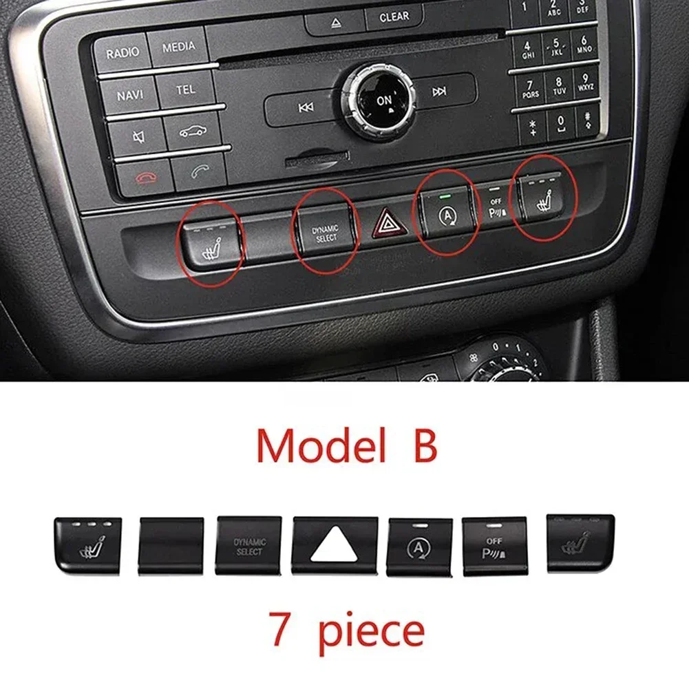 Car Air Conditioner Button Trim Sticker For Mercedes For Benz For GLA X156 For CLA C117 For A Class W176 For B Class W24