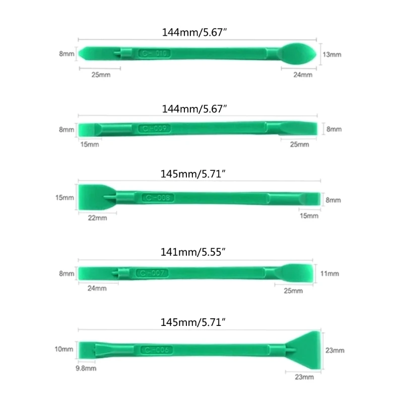 Gereedschap voor het openen het smartphonescherm Plastic PC-demontage Spudger-reparatieset