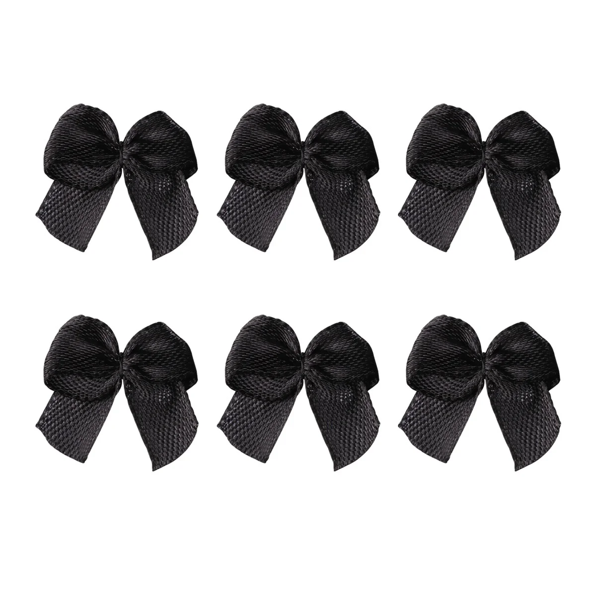 100 Pcs Gift Decor Bow Ornaments Ribbon Bowknot Design Bows Accessories Handmade Hair Black