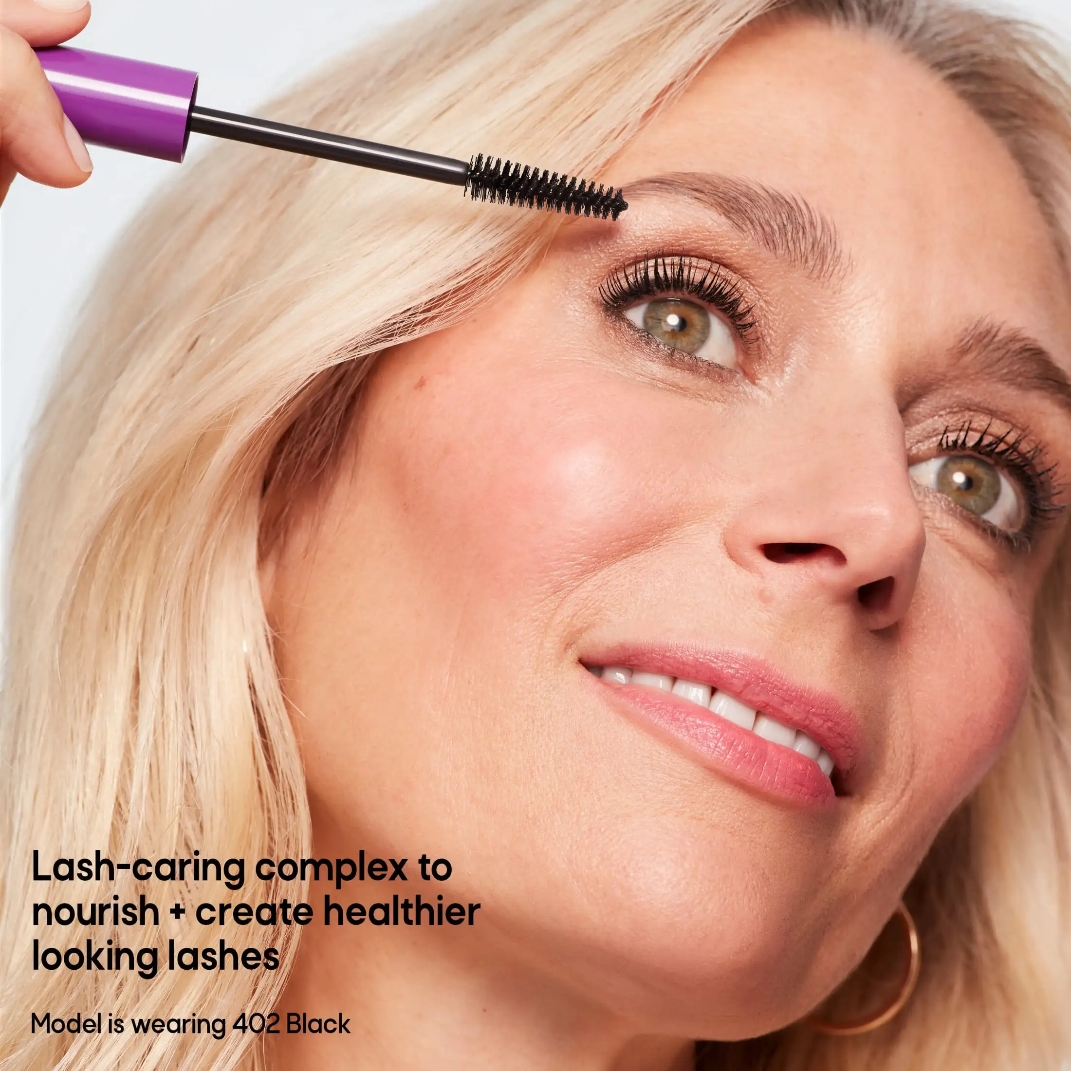 Mascara volume ipoallergenico ispessimento e tinta, nero, 2 conteggi