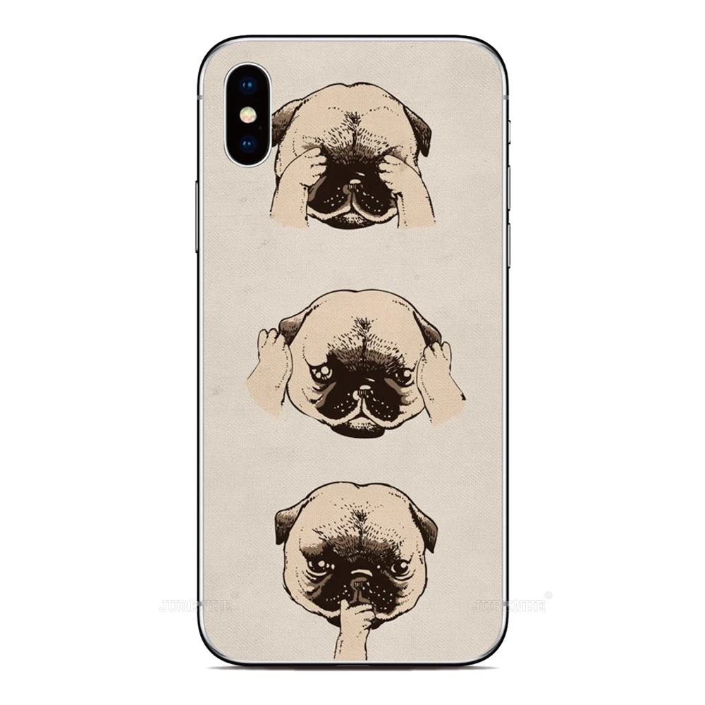 Pug Puppy Dog Cover For Asus Zenfone 10 9 8 Flip 5Z 4 ROG Phone 2 3 5 6 7 Max Pro M2 M1 Plus Shot ZB631KL ZS620KL ZS590KS Case