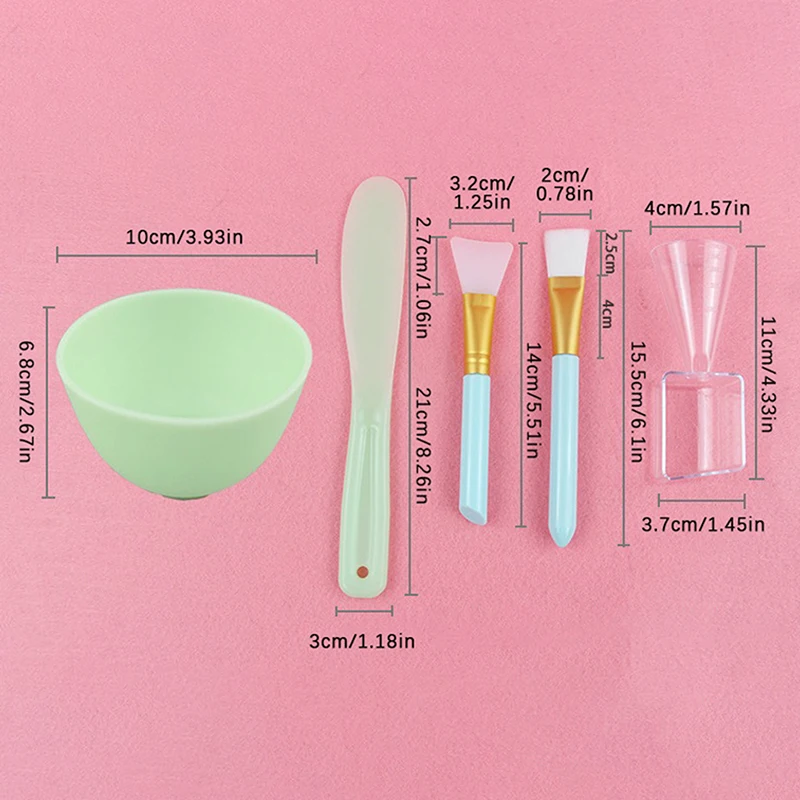 3/4/5pcs Face Set For Mask Mixing Bowl Girls Facial Skin Care Tools Kit Women Beauty Supplies Makeup