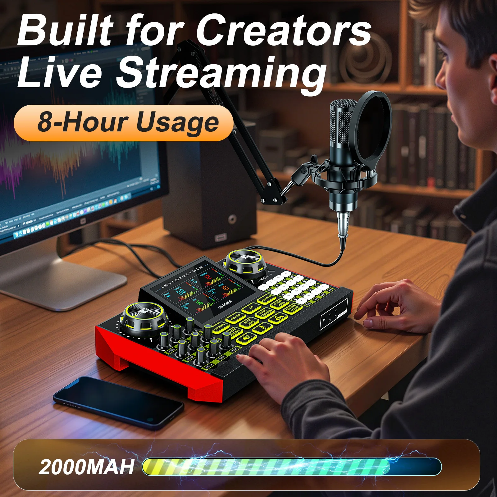 Tenlamp Podcast Equipment with - Pc Gaming Youtubers review and price