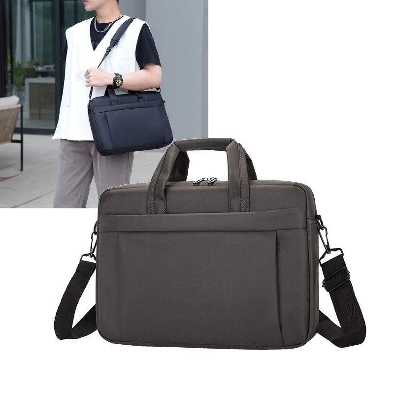 

Мужской портфель, спортивная сумка, 12-дюймовый ноутбук, офисная деловая сумка на плечо, большая вместительная сумка для компьютерных документов, дорожная сумка