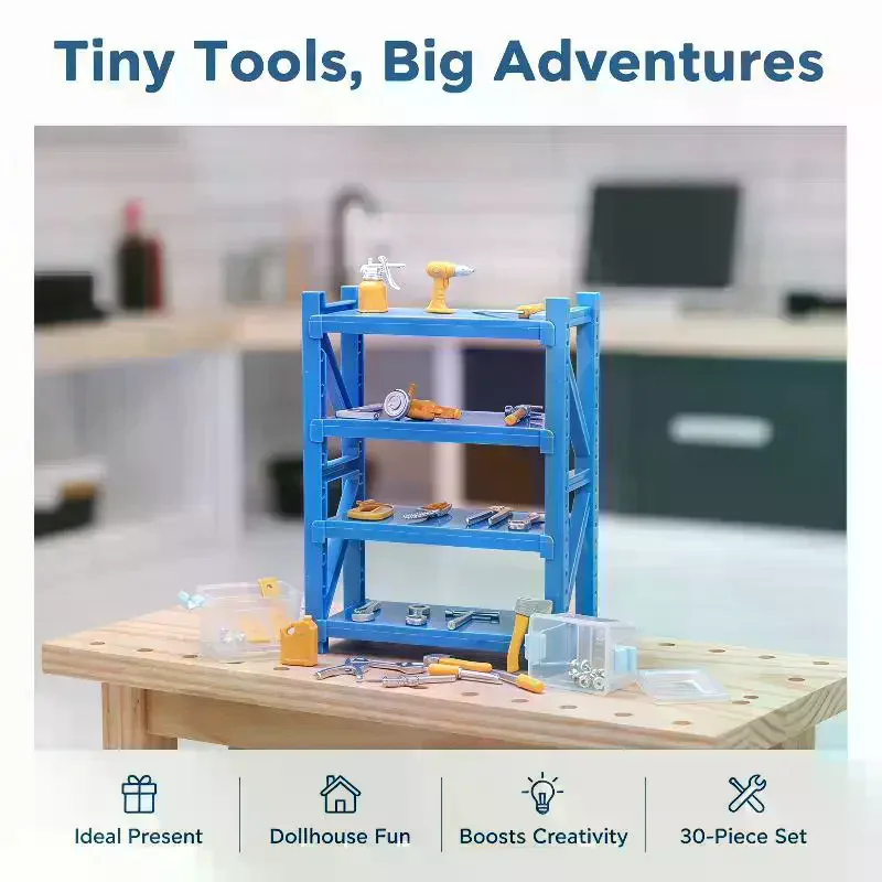 Miniatur-Werkzeugset im Maßsta – Workshop Tools Toy Bewertung und Preis