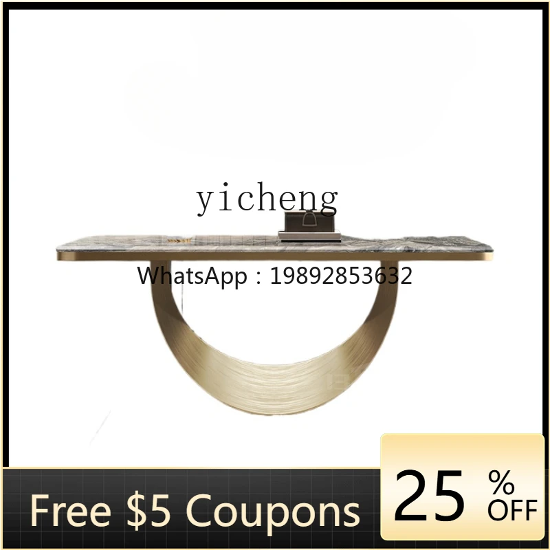 

ZTqh Marble Hallway Modern Light Luxury High-End Home Entrance Wall Console