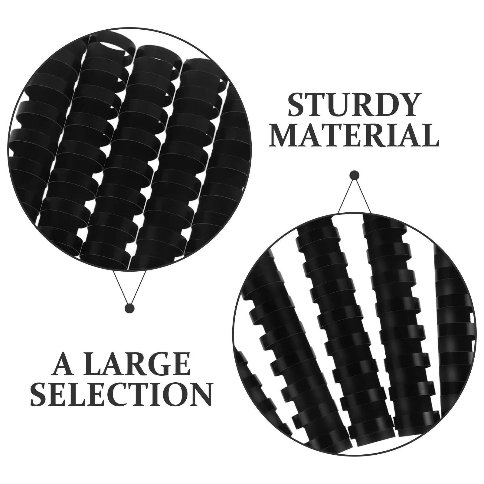 50pcs 21 Ring Plastic Binding Combs Comb Spine For System Book Binding Rings Leaf Binder Scrapbook Clip Photo Holder Office