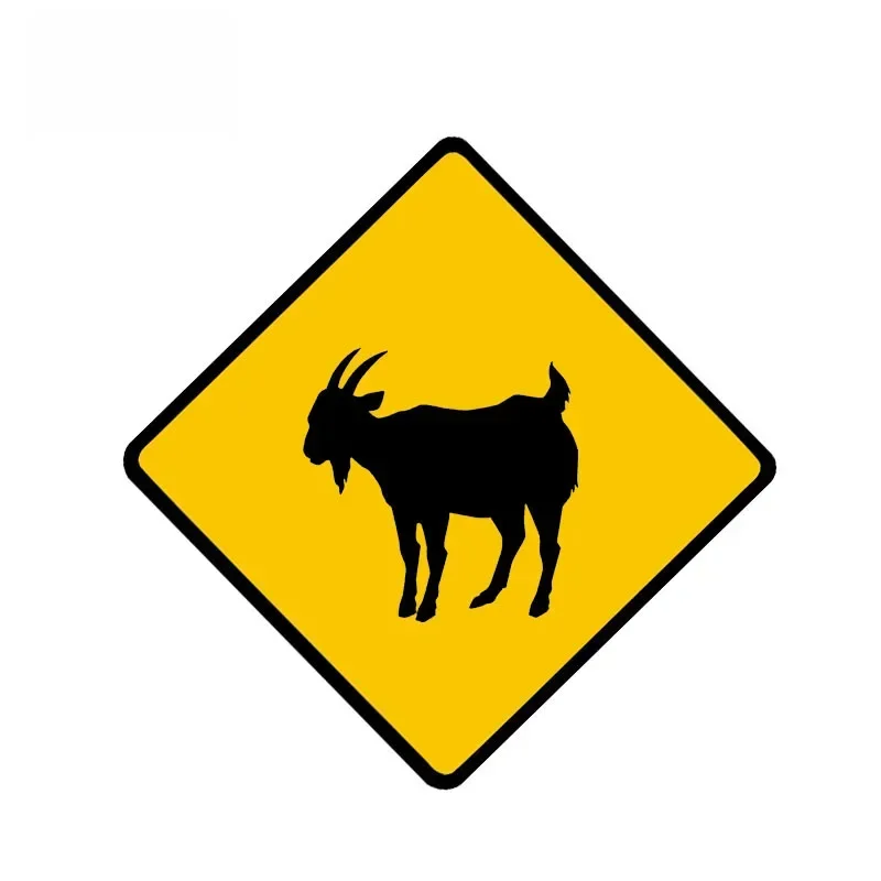 

Personality Goat Animal Warning Car Stickers PVC Hot Selling Auto Window Bumper Waterproof Self-adhesive Quality Decals