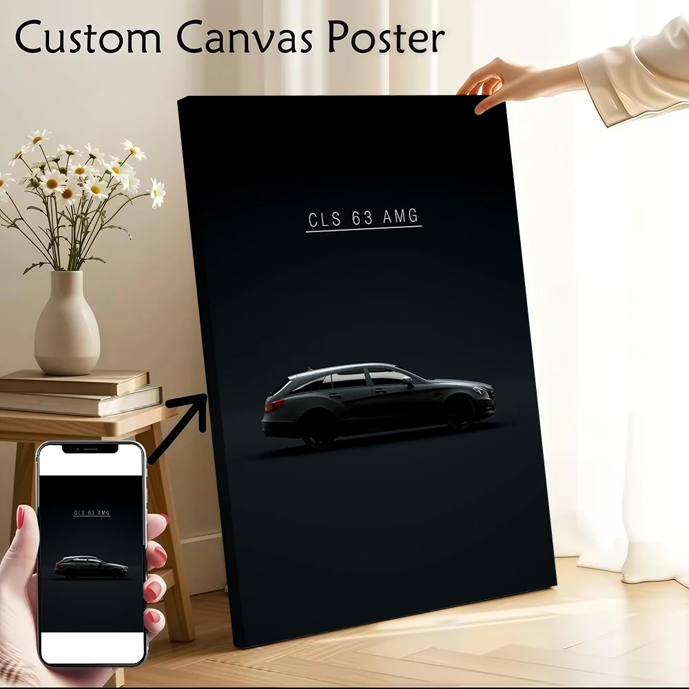 

CLS 63 Shooting Brake 2013 Printed Canvas Poster Custom Pictures Wall Art Canvas Painting for Room Decorations Home Decor Items