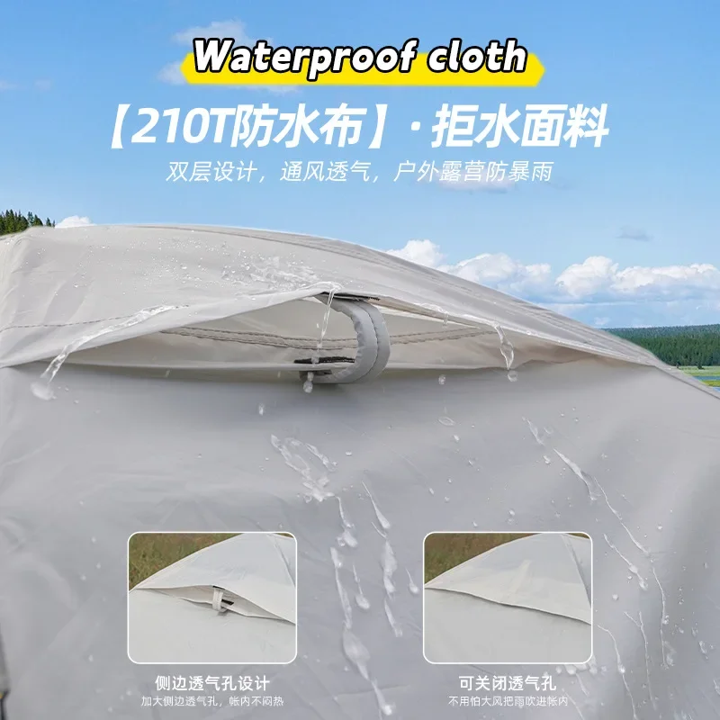 Outdoor Double Layer Ultralight Aluminum Pole Waterproof Windproof Camping Tent 3.2KG Beach Barraca   미니텐트  beach tent