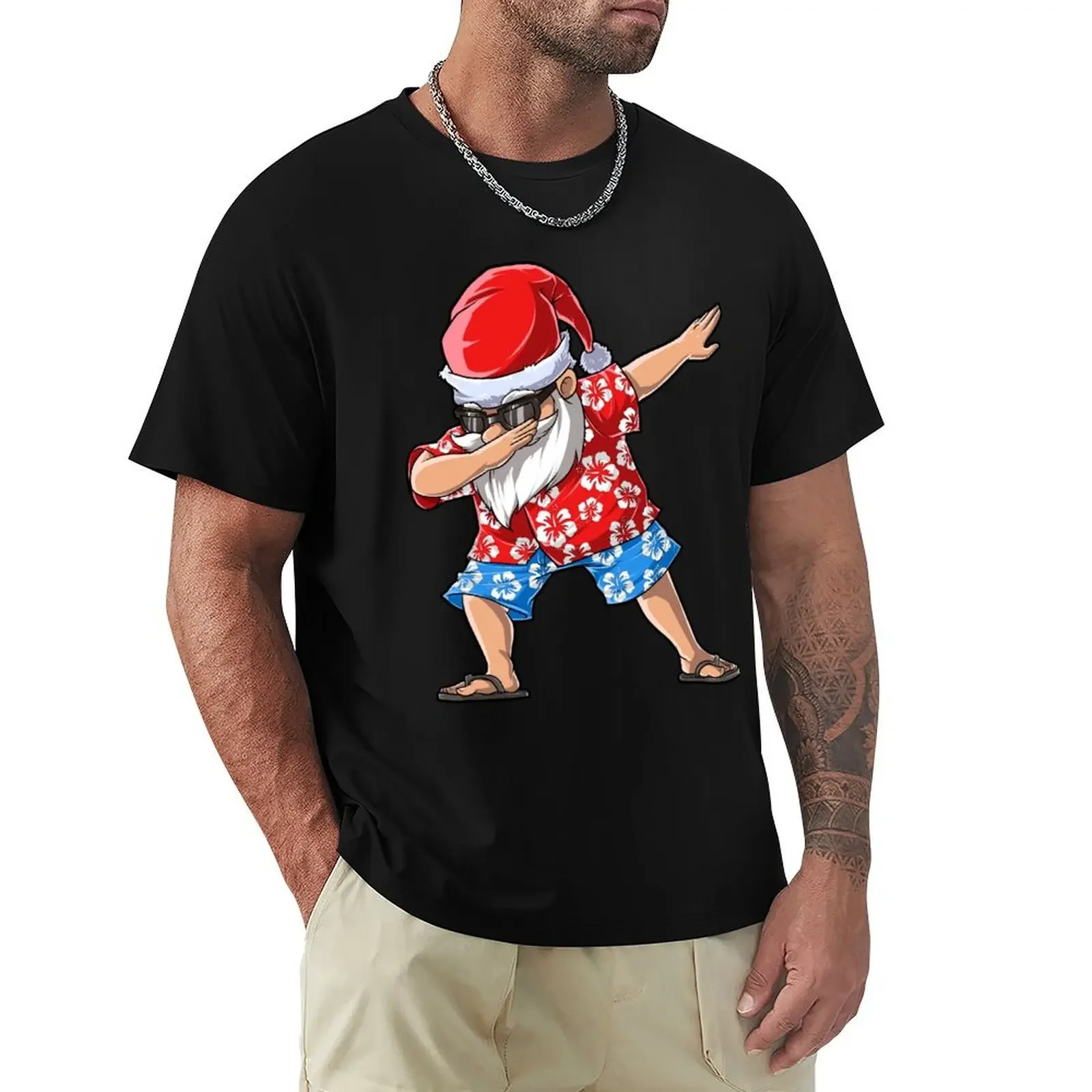 Dabbing Santa T Shirt Hawaiian Claus Christmas Dab Xmas Gift Kids Boys Girls Youth Men Women T-Shirt