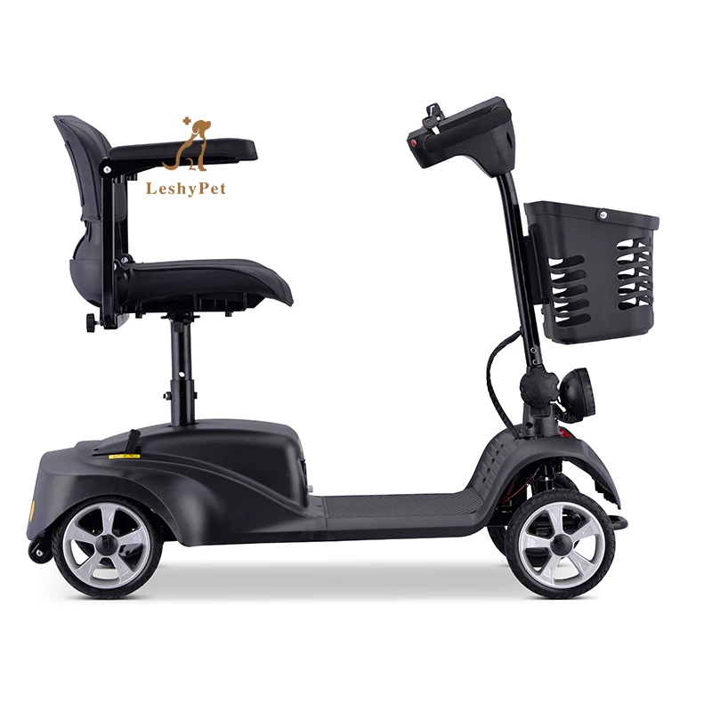 Leshypet Wholesale 4-Wheel Electric Folding Mobility Scooter Small Seniors Disabled Vehicle for Elderly and Disabled