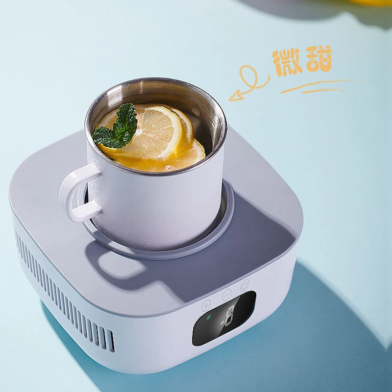 2 في 1 كوب سخان برودة كوب زجاجة بيرة يمكن المشروبات التبريد القدح المشروبات برودة كوستر Samrt ترموستاتي كوب 220 فولت