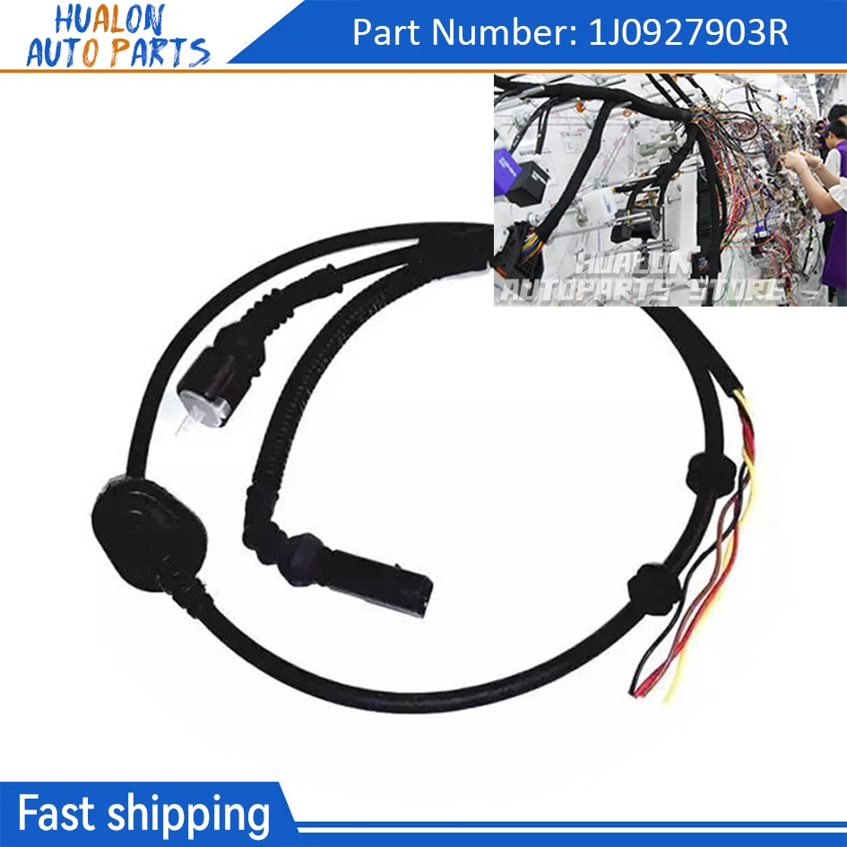 1J0927903R 1J0-927-903-R Sensor de velocidade Cablagem dianteira esquerda para VW Jetta /Golf 2000-2005 para VW Beetle Cabrio 2000-2010