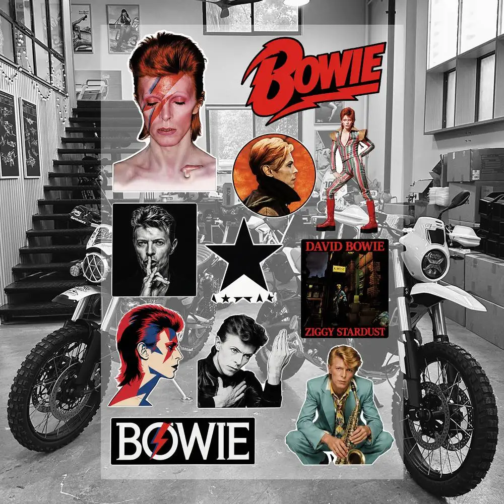 D-aviD- BowiE- Ästhetische Graffiti-Aufkleber, wasserfeste PVC-Aufkleber für Auto, Motorrad, Skateboard, Helm, Notizbuch