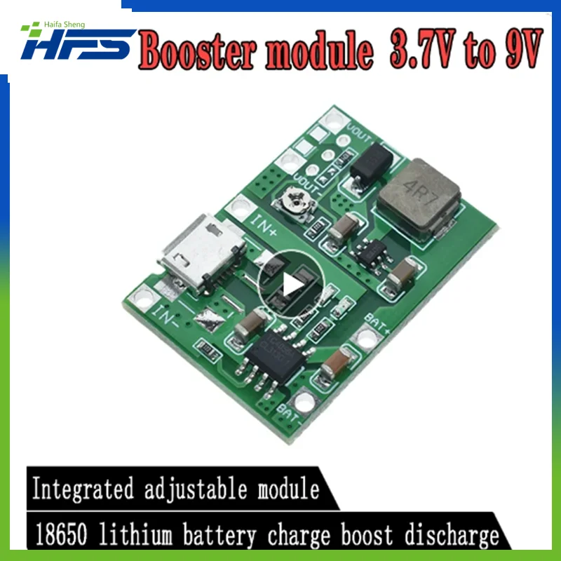 

Lithium Li-ion 18650 3.7V 4.2V Battery Charger Board DC-DC Step Up Boost Module TP4056 DIY Kit Parts