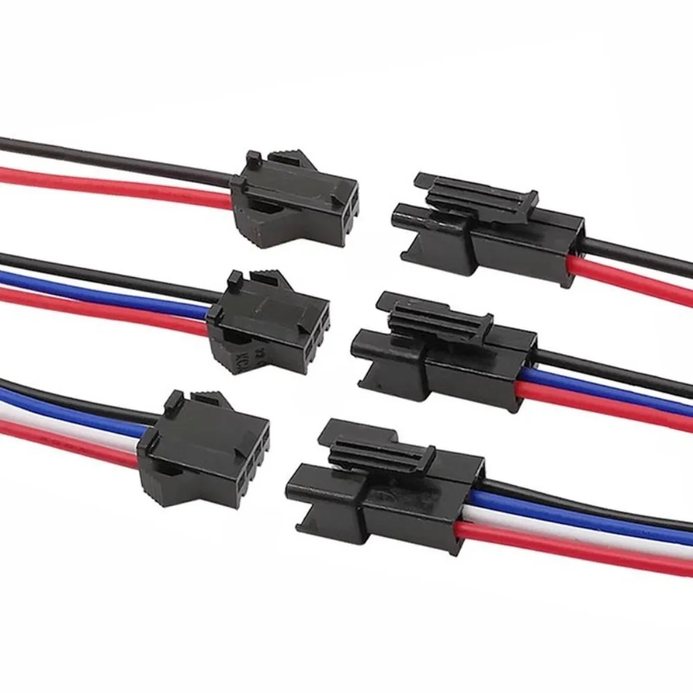 10PCS 2Pin Plug Male Female Connector Plug 10cm Male To Female Cable Quick Adapter Practical