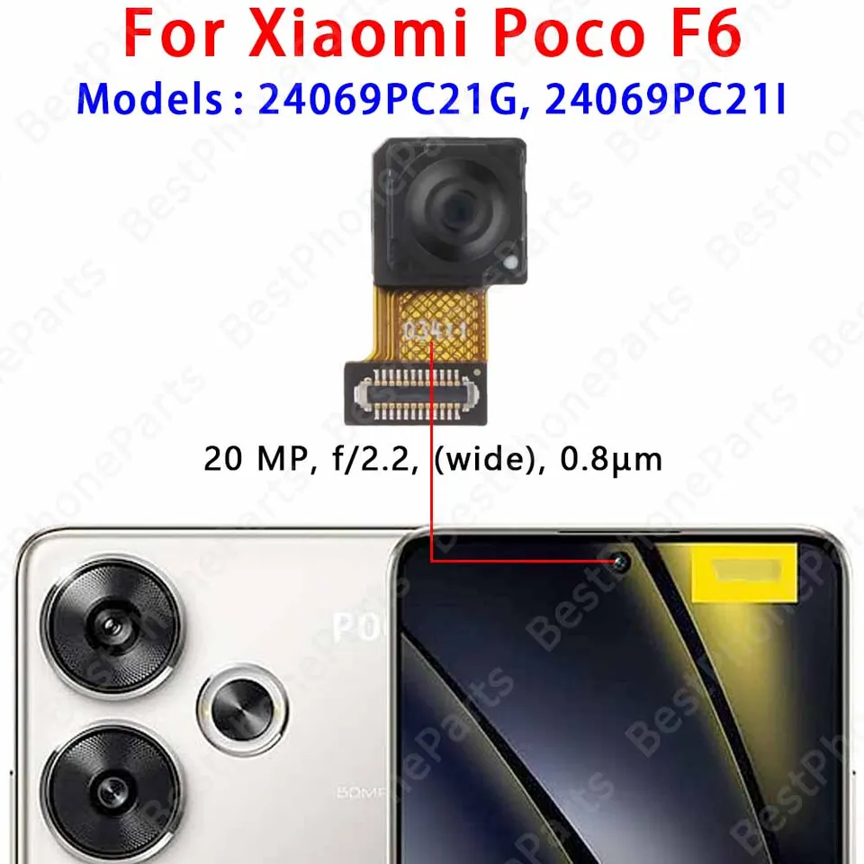 For Xiaomi Poco F5 F6 X4 M3 M4 C3 C40 C65 Pro 5G PocoF6 Frontal