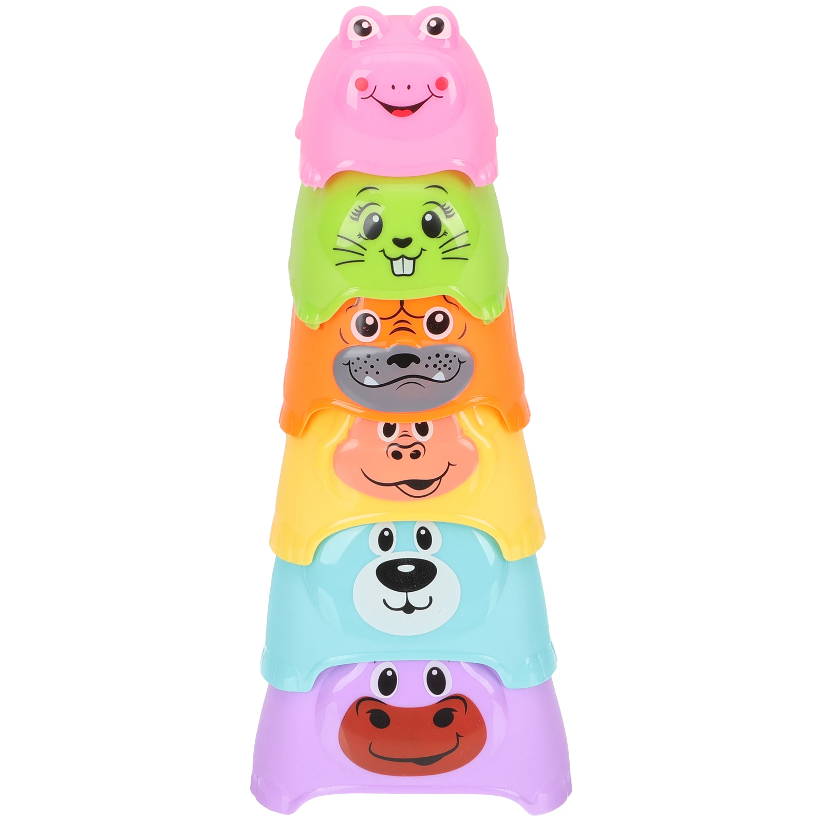 

Cups Toy Creative Colorful Design Safe Durable Plastic Bath Play Fine Motor Skill Development Nesting Cups