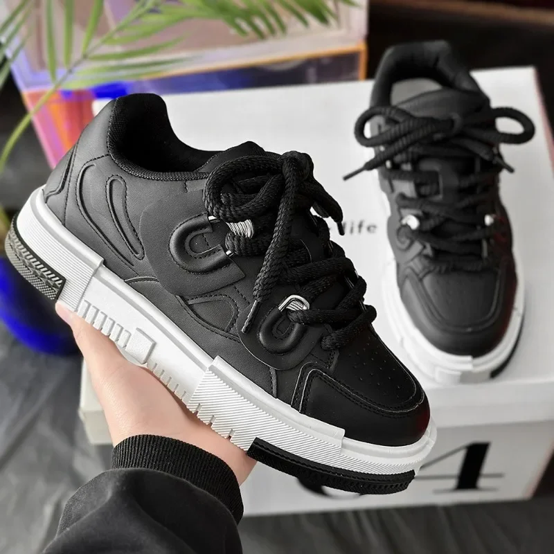 Campus Youth Student Little White Shoes Spring Hot Sale Comforts Platform Men\'s Sneakers Male Board Shoes Trend Wlaking Footwear