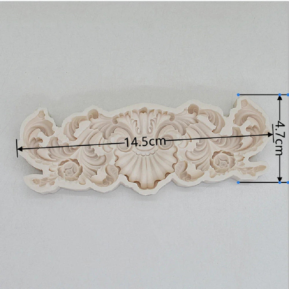 Fondant Mold Lace Embossed Silicone Mold European Vintage Embossed Lace Gum Chocolate Candy Clay Silicone Mold