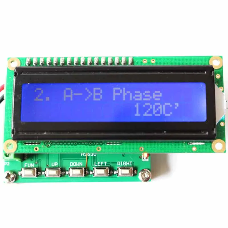 HS630 three-phase sine signal generator phase adjustable 0 ～ 360 degrees 0.1 ～ 2000 Hz with frequency meter