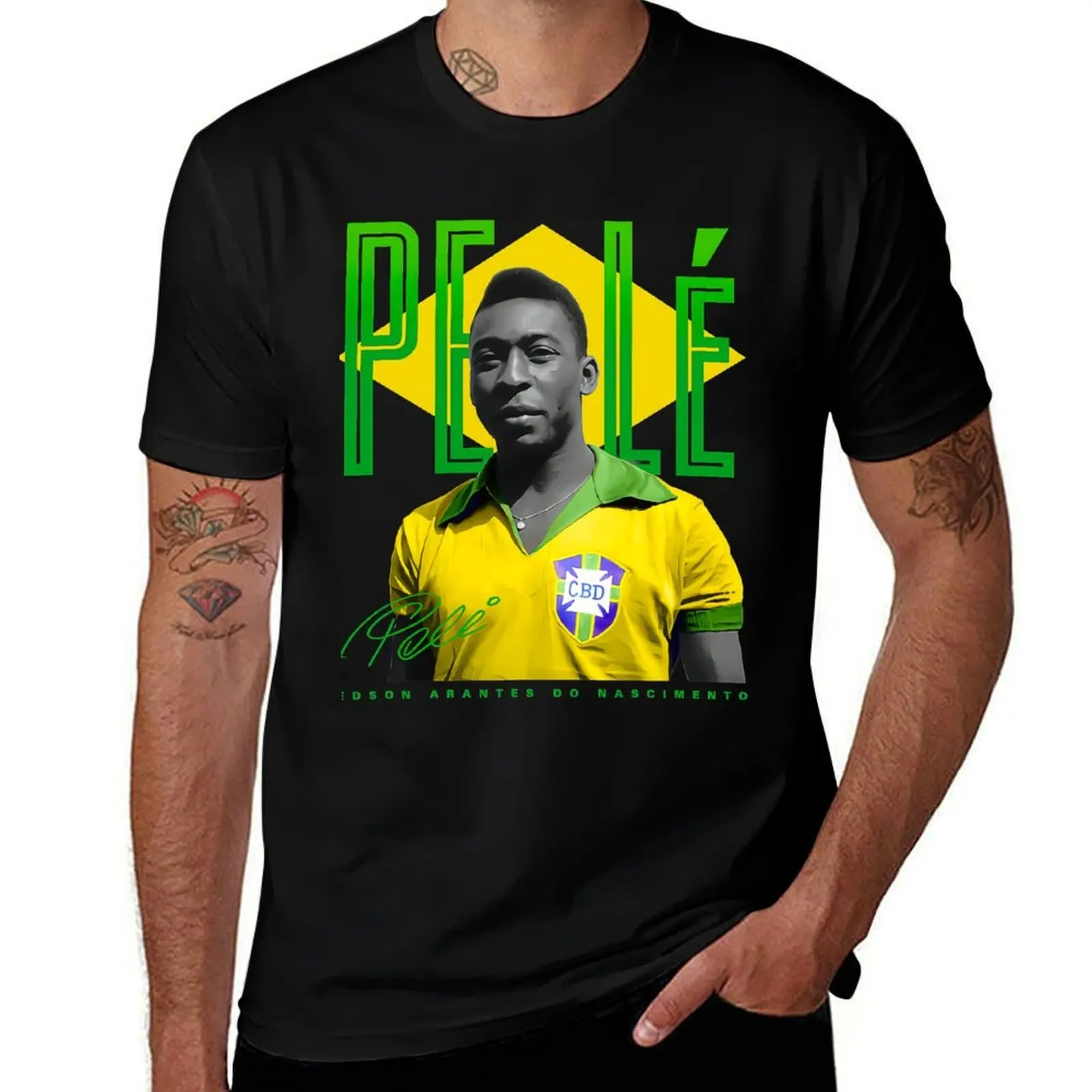 Rip pele, player football T-Shirt Plus Size Non-Shrink T-Shirt