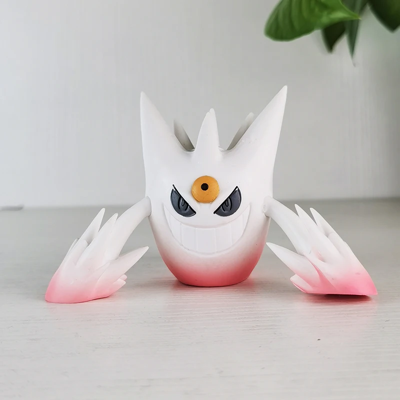 Figura anime Pokemon Demone Gengar Viola Bianco Gengar Modello Decorazione Animazione Settimana Modello Decorazione interna Regalo di Natale per bambini