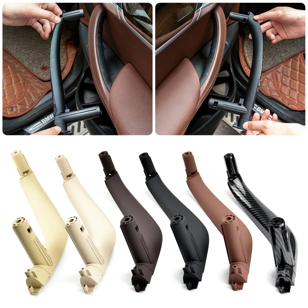 For BMW X5 X6 F15 F16 2014 2015 2016 2017 2018 Car ABS Interior Door Pull Handle Trim Cover Black Beige