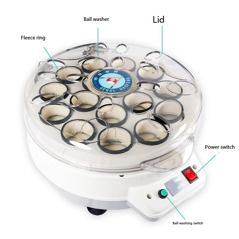 Middle Eight in the United States 16 Balls Automatic Pool Ball Cleaning Washer Polisher Machine  Billiard  Washing Cleaner