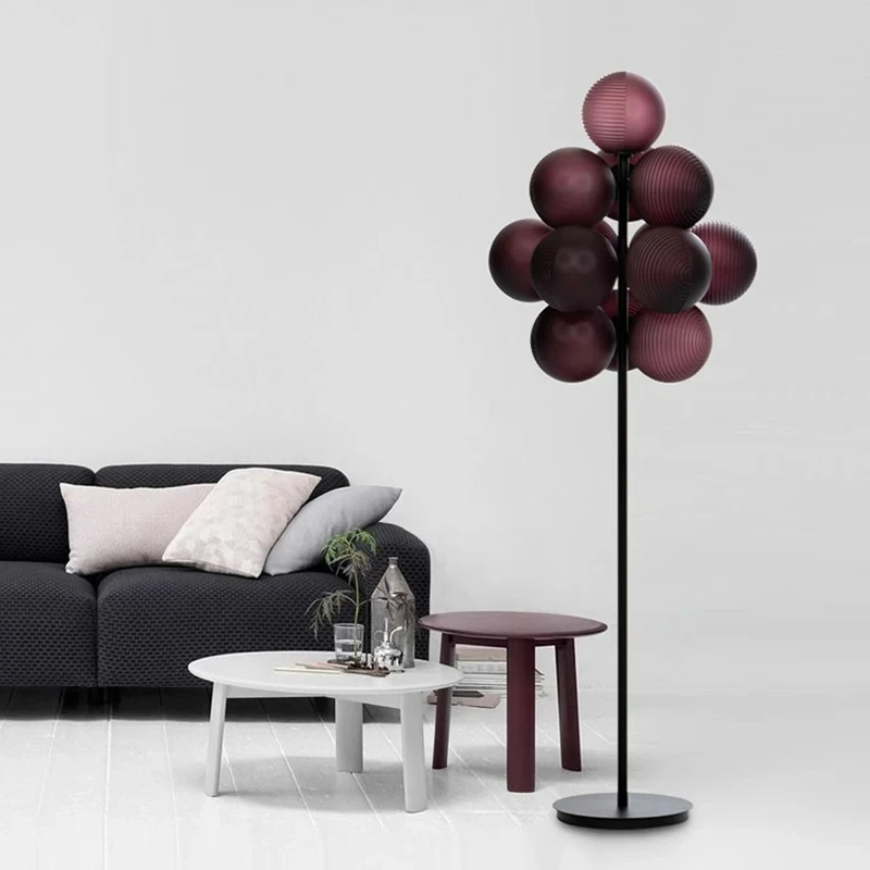 

Nordic design atmospheric grape floor lamp living room bedroom villa glass floor lamp decorative floor lamp