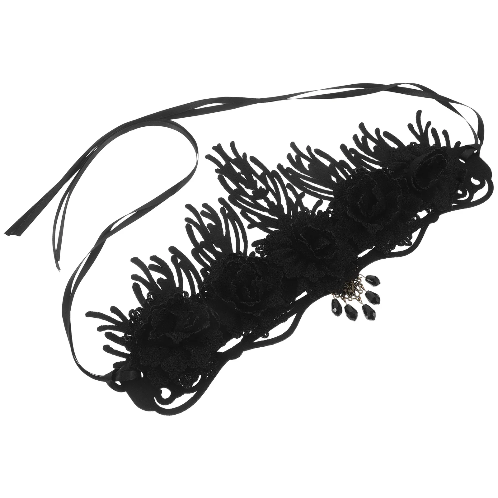 

Vintage Baroque Crown Flower Headband Gothic Floral Headpiece For Women Halloween Party Masquerade Wedding Festival