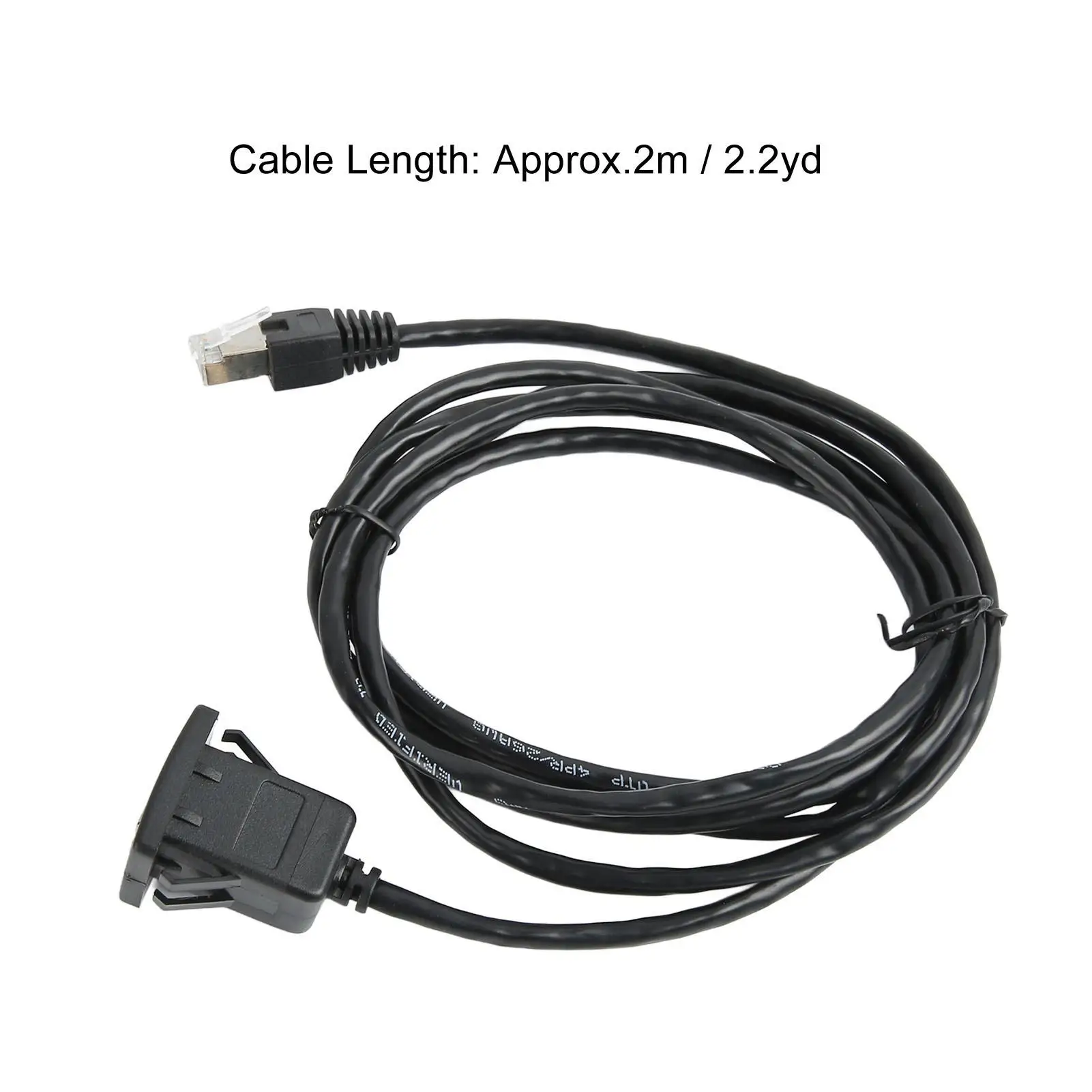 Cat5e 100M Male to Female Flush Mount Ethernet Extension Cable - Universal Network Panel Connection