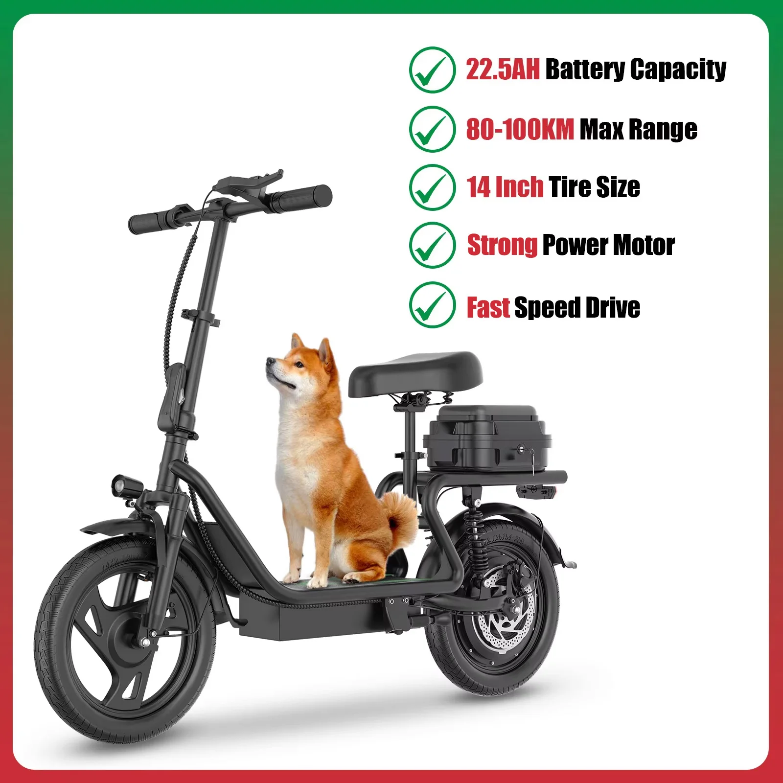 NIEUWE 2026 AOVOPRO elektrische fiets 10,4 / 22,5AH batterij 14 inch bandmaat off-road elektrische fiets 40-100 km snel bereik mountainbike ebike