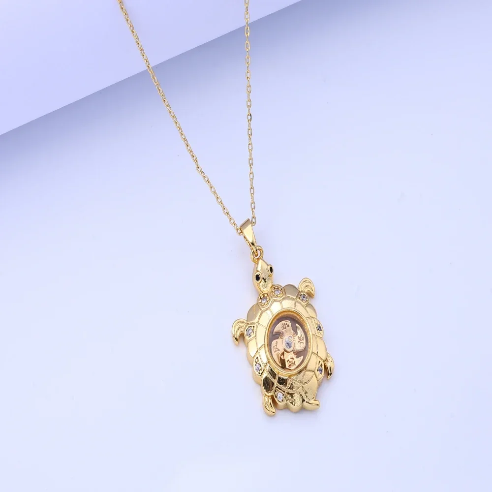 

Vintage-Inspired Diamond-Inlaid Rotating Necklace | Unisex Jewelry Pendant for Decoration