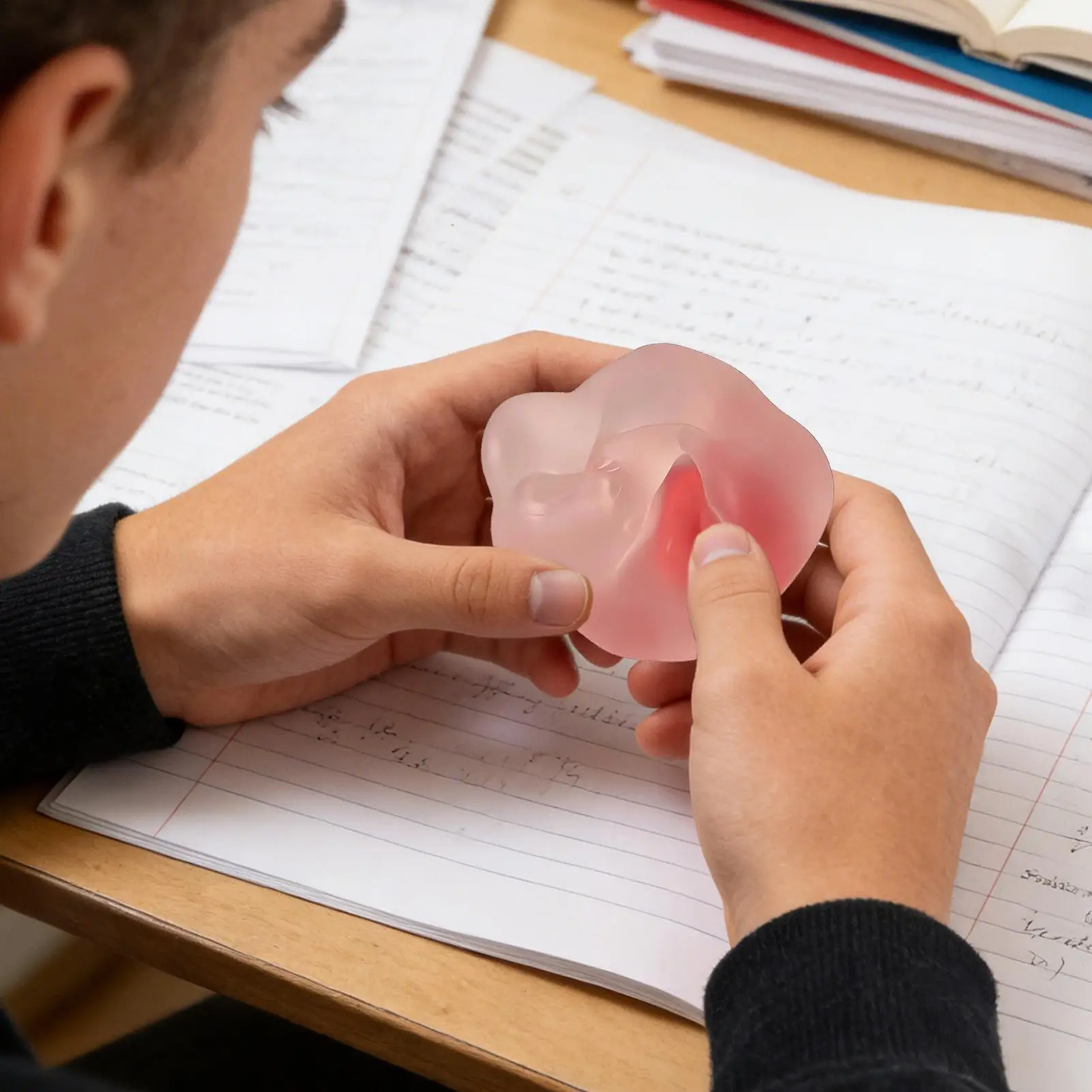 

Мягкая сенсорная игрушка-антистресс в форме клубники для детей и взрослых: для девочек, школьников, студентов, для использования в классе