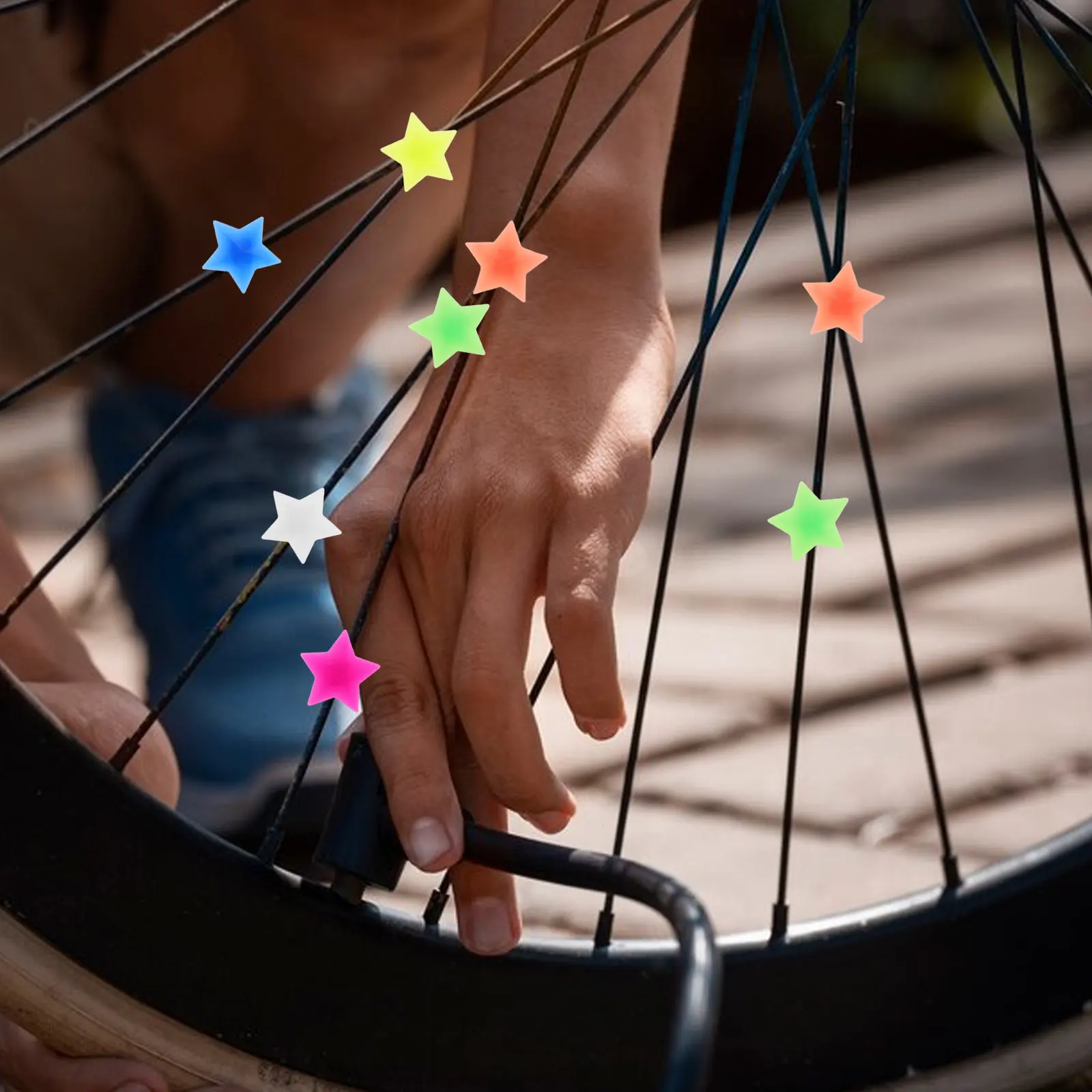 

36pcs Bicycle Spoke Decorations Vibrant Beads Bike Accessories Durable Plastic Resin Compatible Various Bicycles