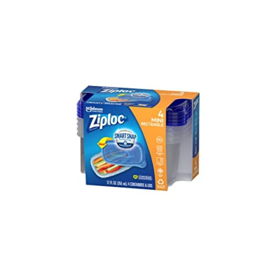 

Container, Medium Rectangle, 1.5 Cups, 4 Count Pack of 1