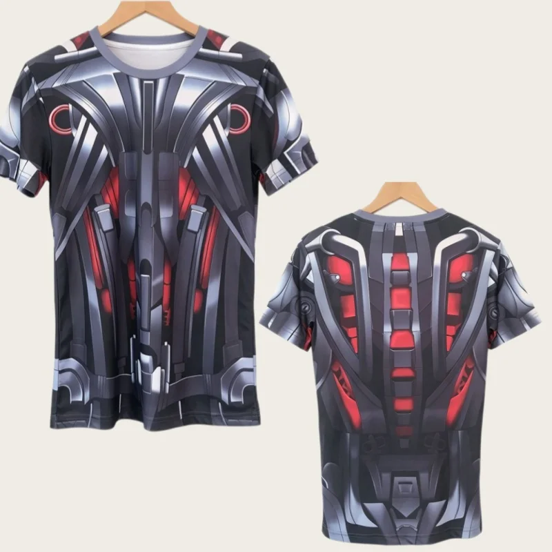 2026 New Brand Fitness Compression T-Shirt Men Short Sleeve 3D Exercise Tops Men T Shirt Summer Casual Tshirt FamilyMatching