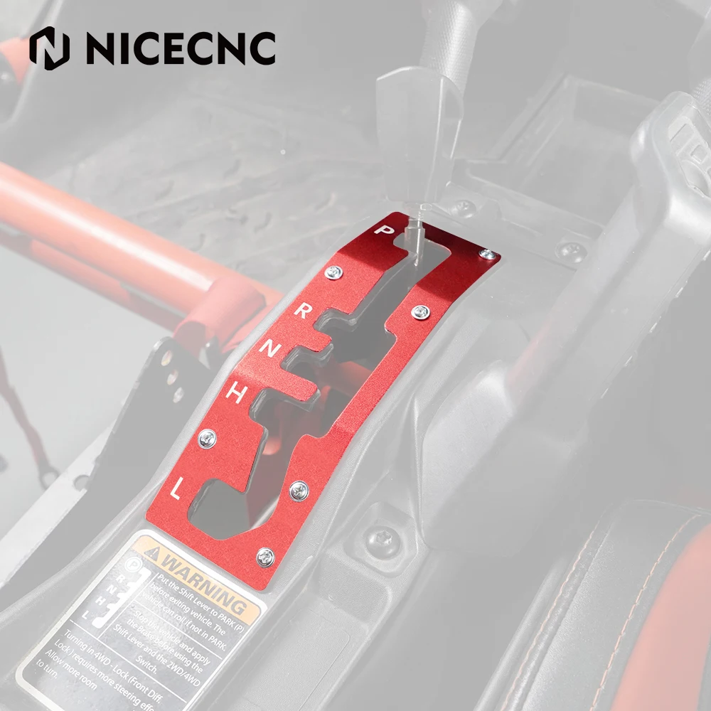 NICECNC Schaltplatten-Verkleidung aus Aluminium für Can-Am Maverick X3 Max R 4x4 Turbo DPS 2017-2023, CAN-AM UTV Zubehör – Detail 16